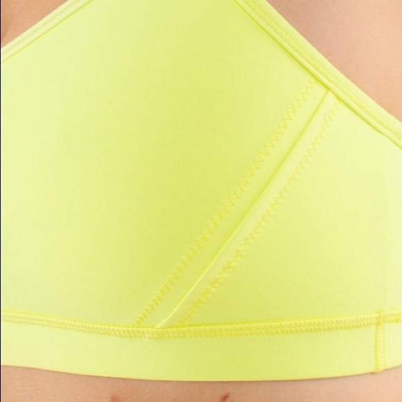 Lululemon 4 Bra Top Halter Clarity Yellow - Picture 4 of 7